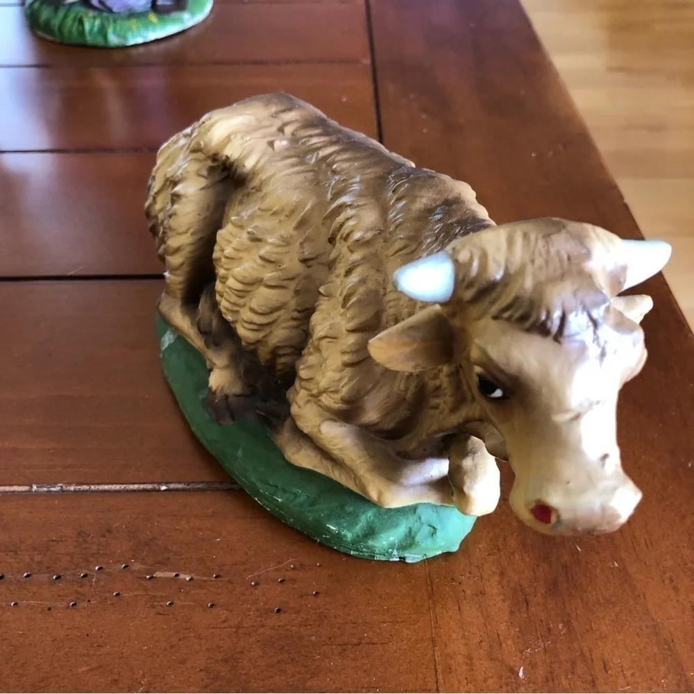 Vintage made in Italy paper mache 11 pc nativity Hummel baby set